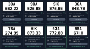 Đấu giá biển số chiều 6/12: Biển đẹp Hà Nội giá cao nhất 460 triệu đồng