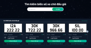 Kết quả đấu giá biển số xe ô tô trực tuyến ngày 23/12: Hàng loạt biển số “VIP” lên sàn