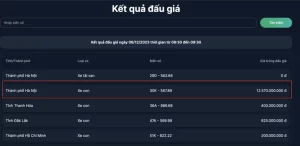 Khách 2 lần bỏ cọc, biển số 30K-567.89 đấu giá lại còn 12,57 tỷ đồng