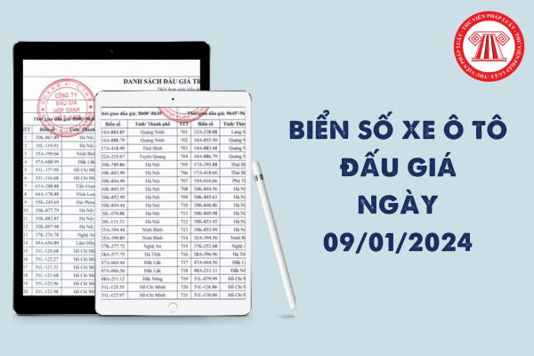 Tổng hợp 7000 biển số xe đấu giá ngày 09/01/2024? Xem danh sách biển số xe đấu giá 09/01/2024 ở đâu?